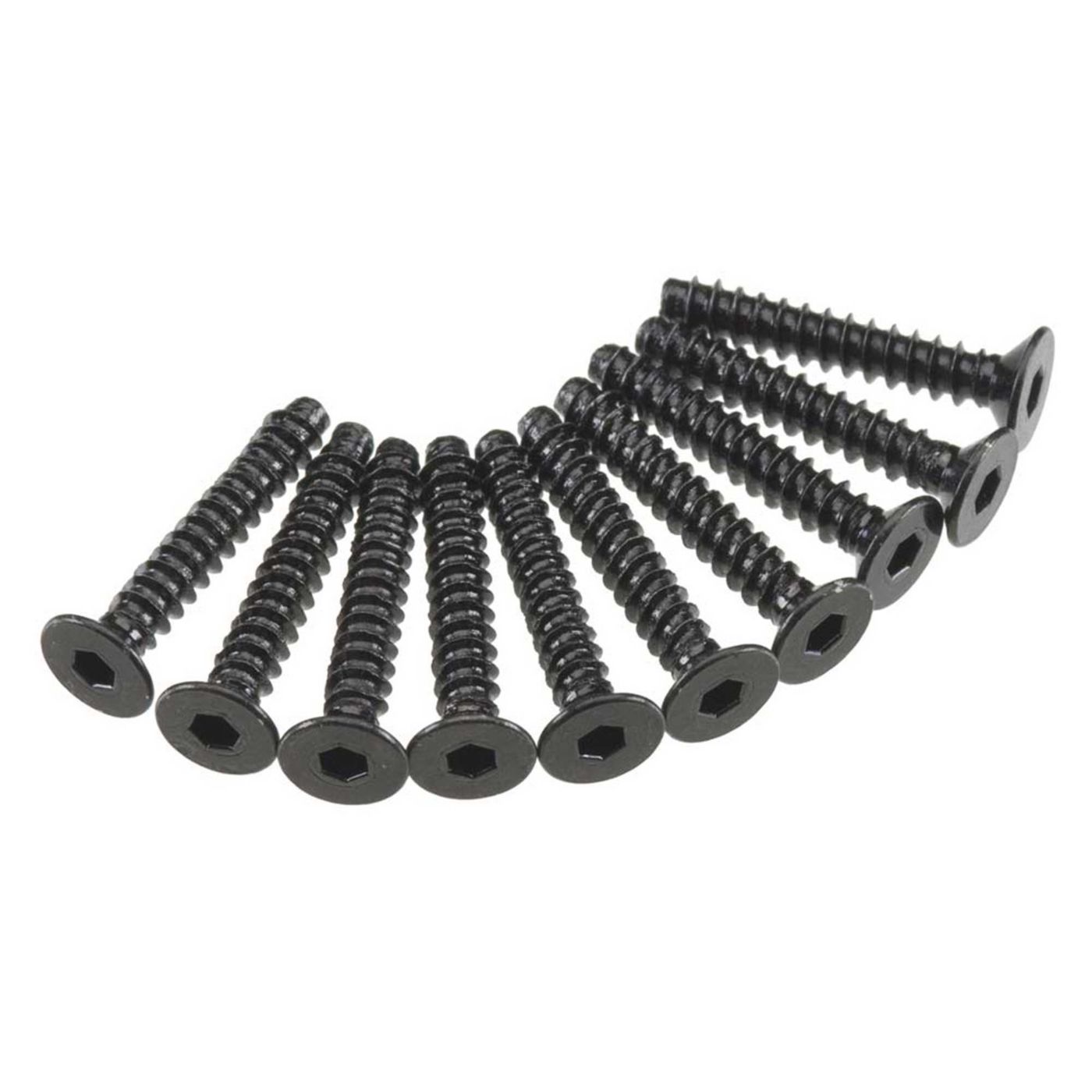Axial AXA468 Hex Socket Tap Flat Head M3x18mm Black (10)