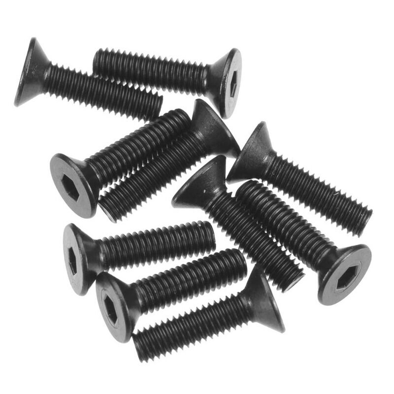 Axial AXA146 Hex Socket Flat Head M3x12mm Black (10)