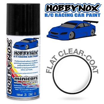 Hobbynox 1000 Matt Klarlack R/C Racing Spray Färg 150 ml
