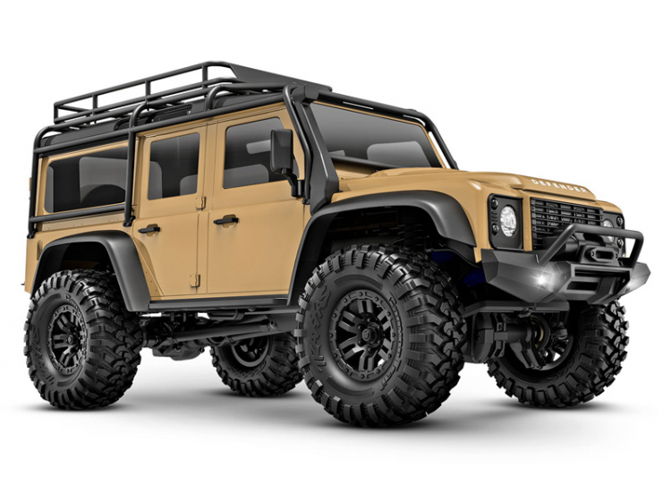 Traxxas TRX-4M 1/18 Land Rover Defender Crawler Tan RTR - 2S LiPo/USB Laddare