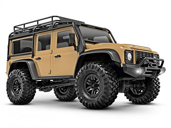Traxxas TRX-4M 1/18 Land Rover Defender Crawler Tan RTR - 2S LiPo/USB Laddare
