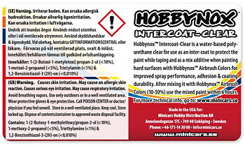 Hobbynox 20030 Airbrush Color Intercoat-Clear 60ml