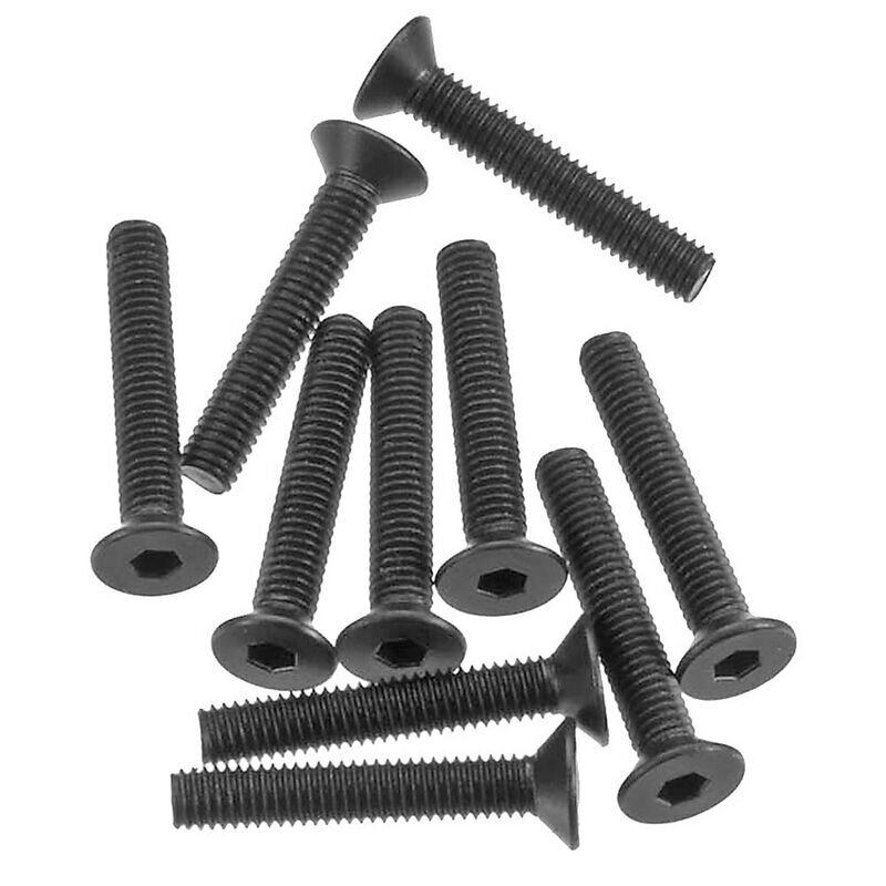 Axial AXA148 Hex Socket Flat Head M3x18mm Black (10)