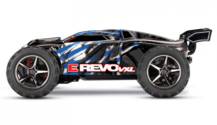E-Revo 1/16 VXL 4WD RTR TQi TSM Blue - USB With Bat/Charger - 9