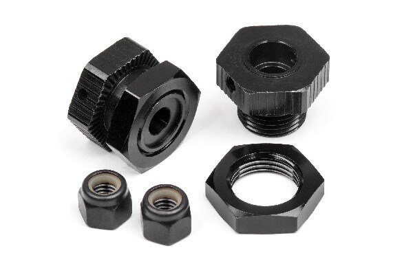 HPI HP114341 Aluminum Wheel Hex Hub Set 17Mm (Black/4Pcs)