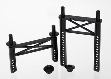 Body mounts, front & rear/ body washer, rear (2) (for 1/16 M
