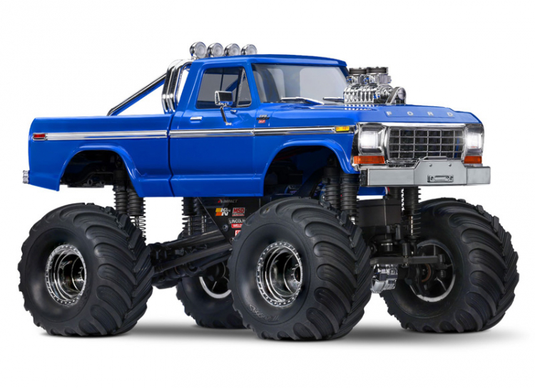 Traxxas TRX-4MT Ford F-150 Monster Truck RTR Blå - 2S LiPo/USB Laddare