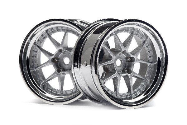 HPI HP114636 Dy-Champion 26Mm Wheel (Chrome/Silver/9Mm Os/2Pcs)