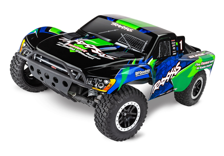 Traxxas Slash VXL 2WD Clipless 1 /10 RTR TQi TSM 272R Grön