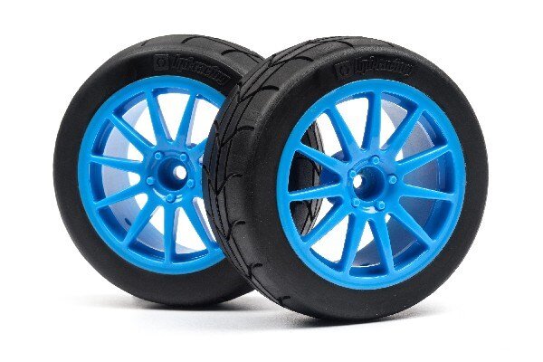 HPI HP115155 Mounted Gymkhana Tire/Corse Turini Wheel Cyan X2
