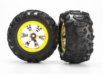 Tires & Wheels Canyon AT/Geode Chrome-Yellow 2.2" 1/16 (2)