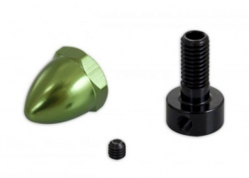 Gaui 931106 Adapter och spinner 3mm axel grön/svart MRT
