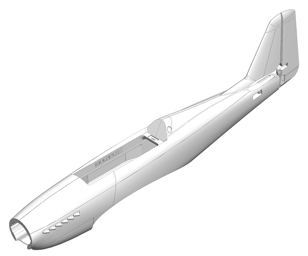 Multiplex Fuselage FunRacer white w/o Servos/Motor/Regler