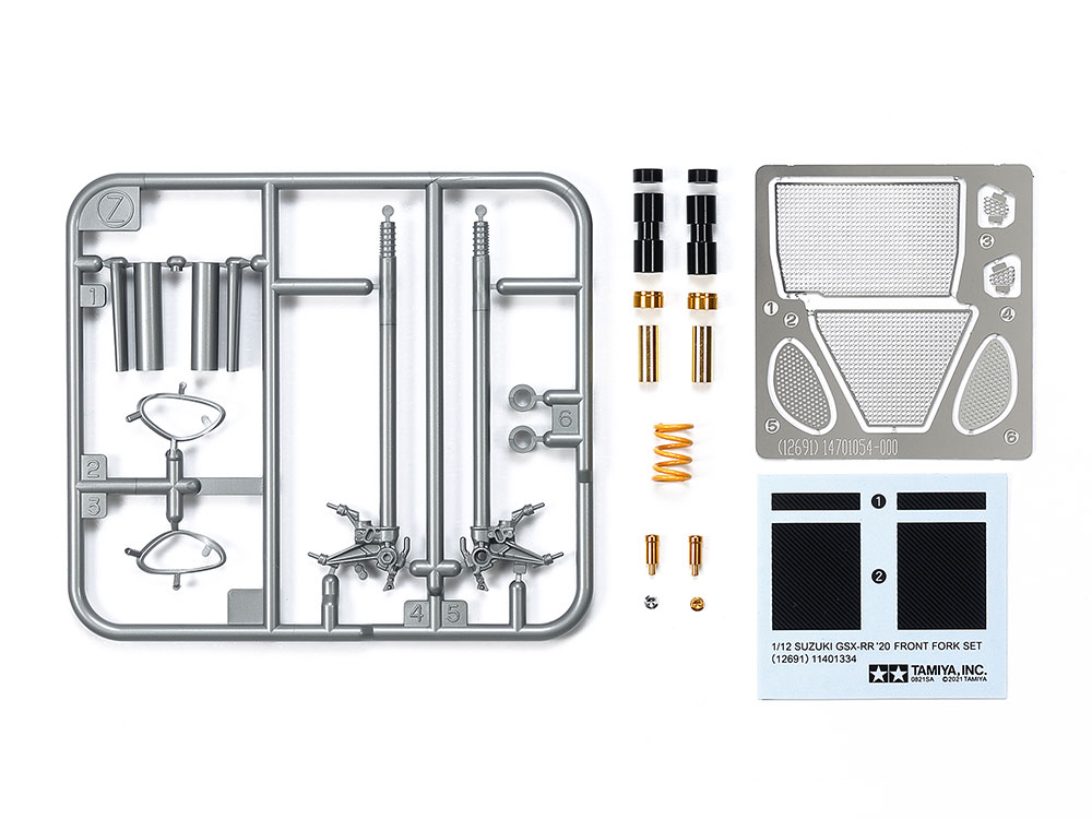 TAMIYA 12691 1/12 Suzuki GSX-RR ´20 Front Fork Set - 2