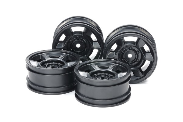 TAMIYA 51688 CC-02 6-Spoke Wheels (26mm Width, Offset +4) (4)