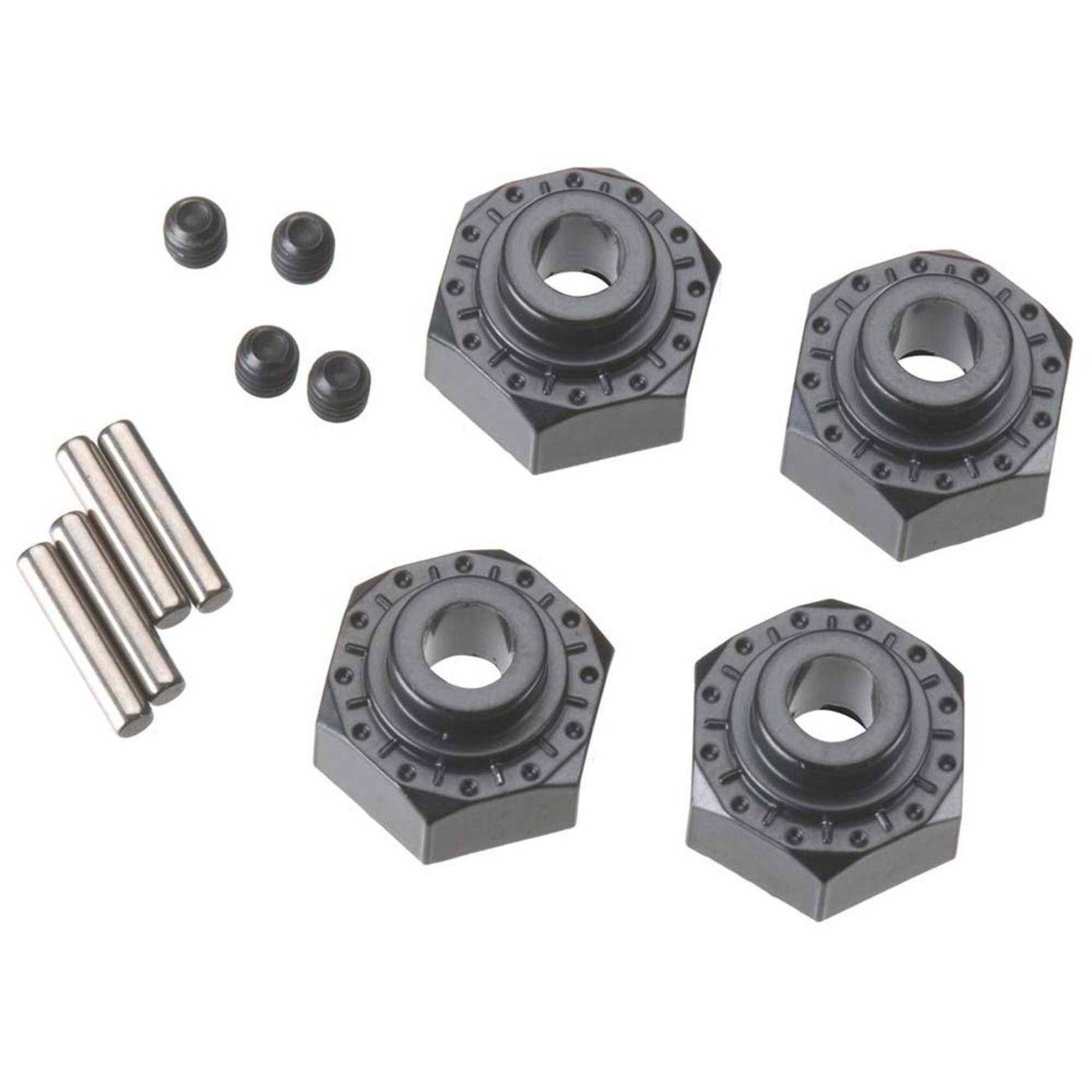 Axial AX30429 Aluminum Hex Hub 12mm Black (4)