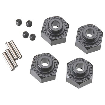 Axial AX30429 Aluminum Hex Hub 12mm Black (4)