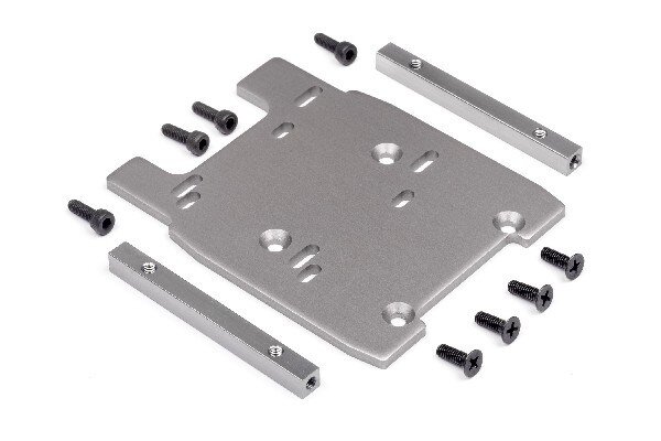 HPI HP115354 Motor Plate (Gray/4Mm)