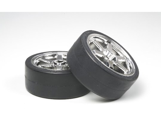TAMIYA 53960 6-S hjul m/ Drift däck 2stk 26mm - 2
