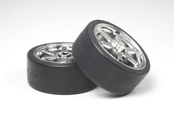 TAMIYA 53960 6-S hjul m/ Drift däck 2stk 26mm