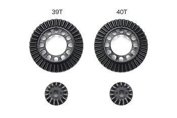 Tamiya 51704 Ring Gear Set (39T, 40T) for XV-02/TT-02 Direct Co