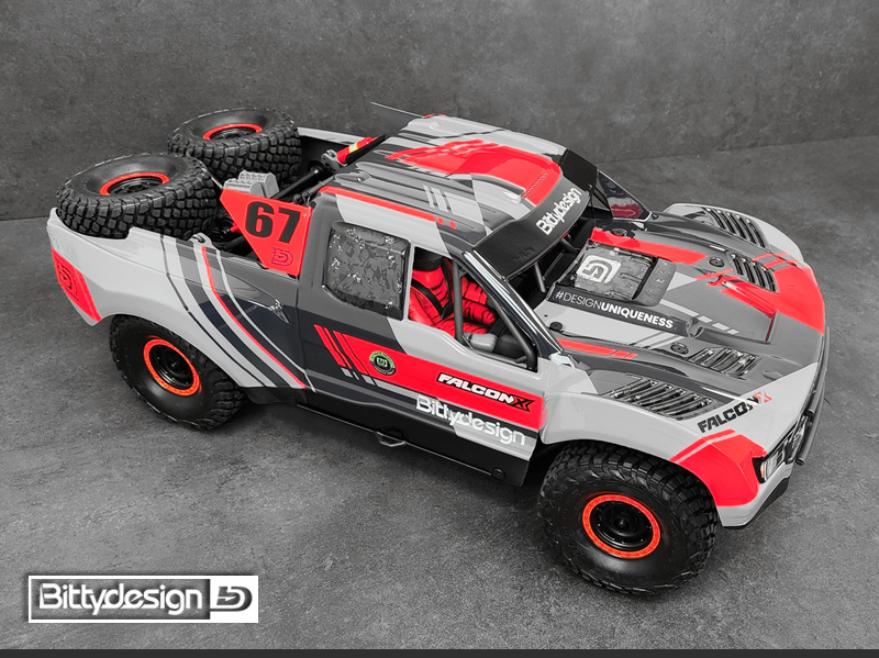 BITTYDESIGN BDTRX7-FLCK FALCON-X Body for TRAXXAS UDR (Unpainted/Cut-out) 1.5mm - 4