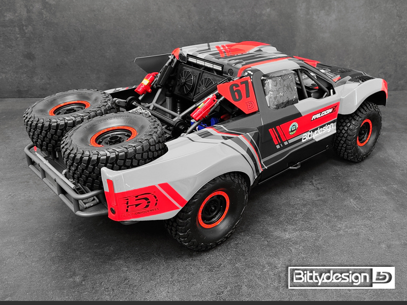 BITTYDESIGN BDTRX7-FLCK FALCON-X Body for TRAXXAS UDR (Unpainted/Cut-out) 1.5mm - 7