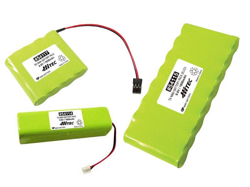 Hitec Sändarbatteri 9.6V 1600mAh Cylinder
