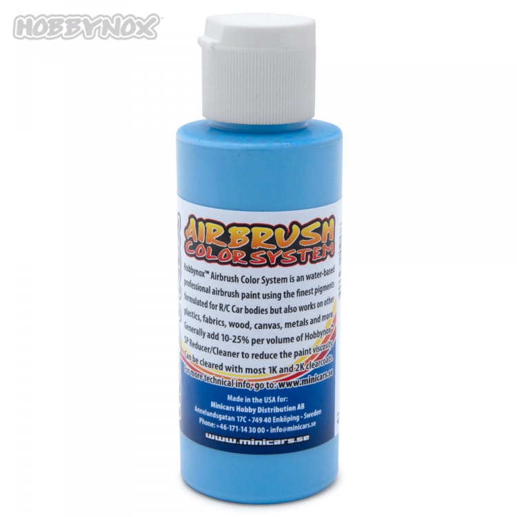 Hobbynox Airbrush Color Solid Sky Blå 60ml - 2