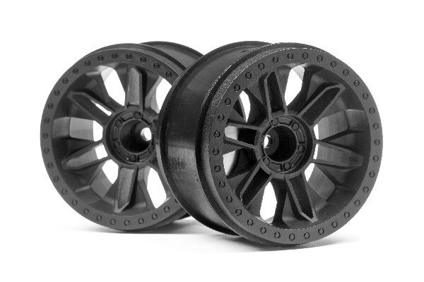 HPI HP116528 6-Shot St Wheel (Black/2Pcs)