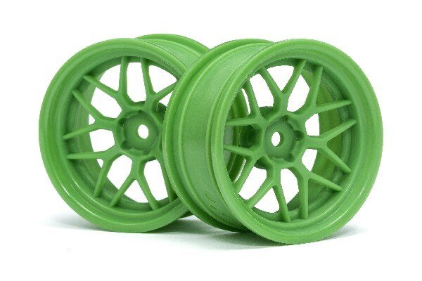 HPI HP116531 Tech 7 Wheel Green 52X26X+6Mm Offset (2Pcs)