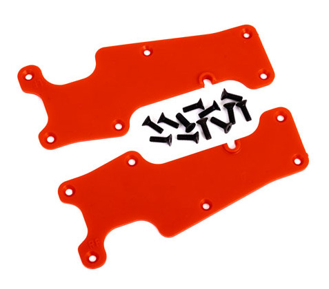 Traxxas 9633R Bärarmsskydd Fram V+H Röd Sledge