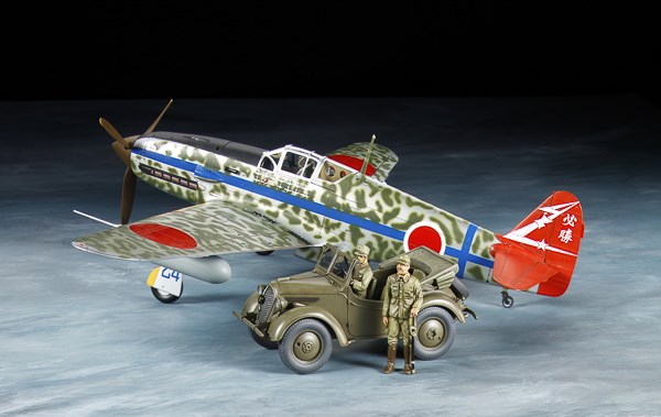 TAMIYA 1/48 Kawasaki Ki-61-Id Hien (Tony) & 4x4 Light 25203