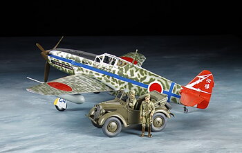 TAMIYA 1/48 Kawasaki Ki-61-Id Hien (Tony) & 4x4 Light 25203