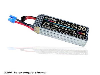 FLIGHTPOWER EVO-ULTRA 30 11.1V 2200mAh 30C 3Cell NANO