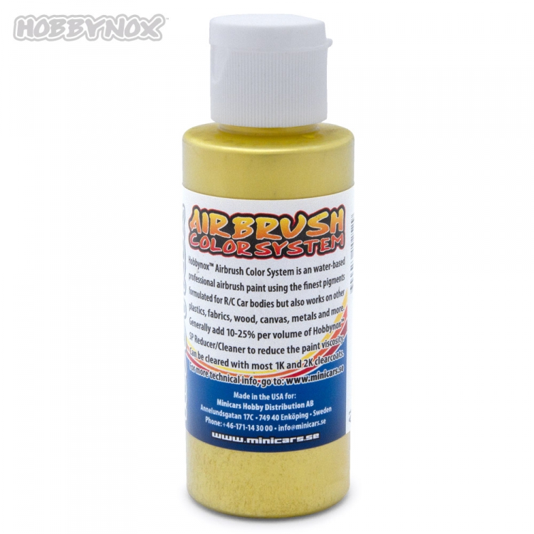 Hobbynox Airbrush Color Iridescent Gul 60ml - 3