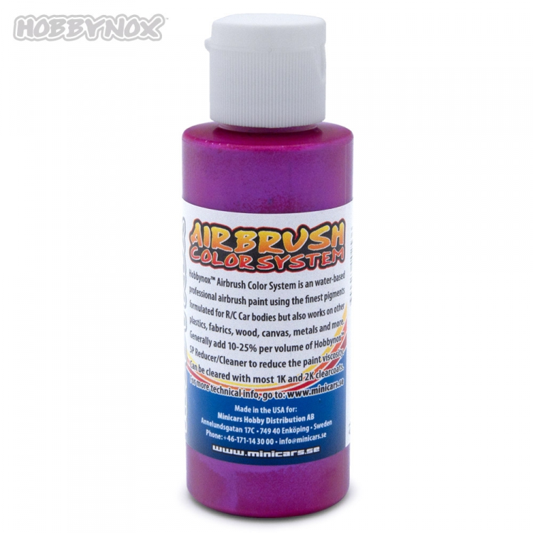 Hobbynox Airbrush Color Iridescent Candy Röd 60ml - 3