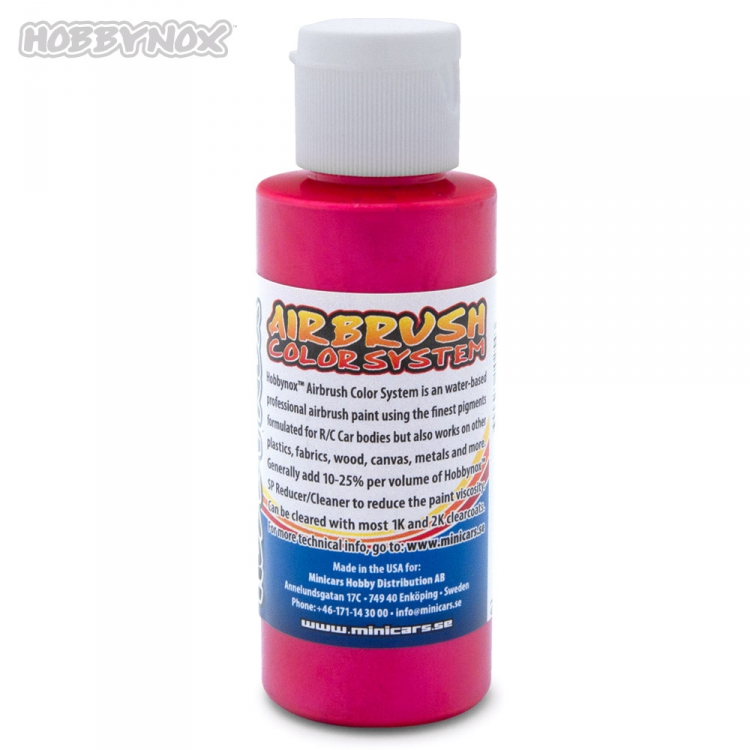 Hobbynox Airbrush Color Iridescent Röd 60ml - 3