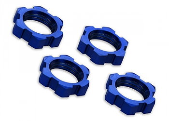 Traxxas 7758 Hjulmutter 17mm Aluminium Blå (4)