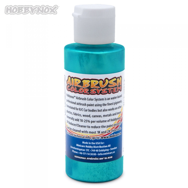 Hobbynox Airbrush Color Iridescent Teal Grön 60ml - 3