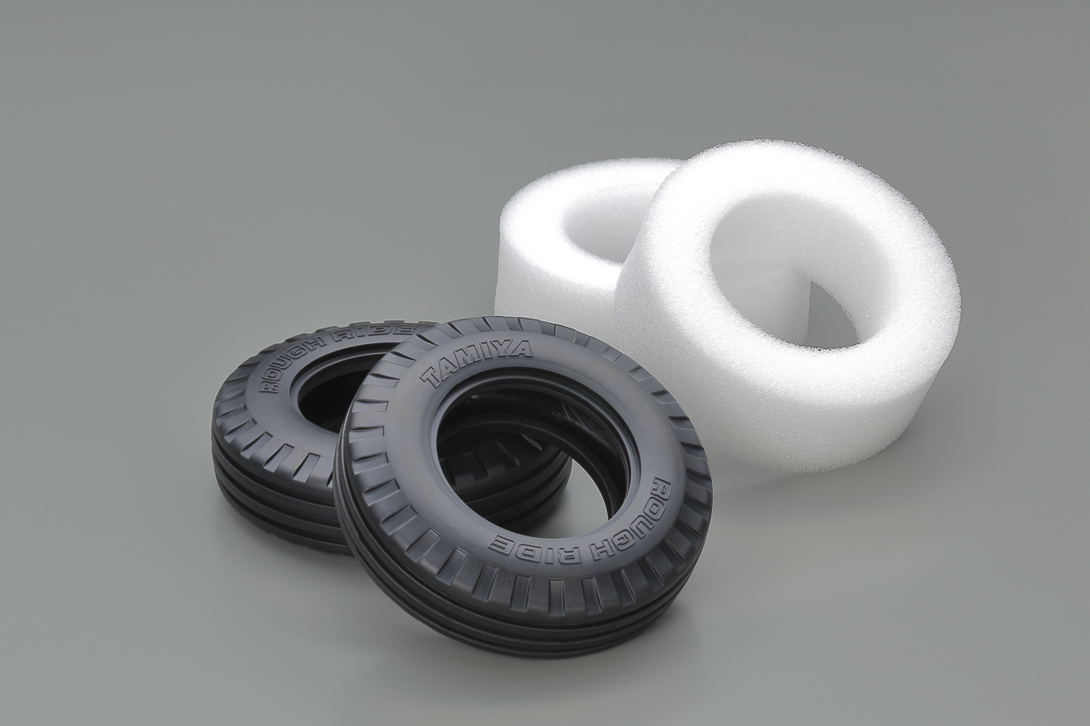 TAMIYA Ribbed ´Rough Ride´´ Tires (w/Inner Sponge, 2pcs.) 51716´