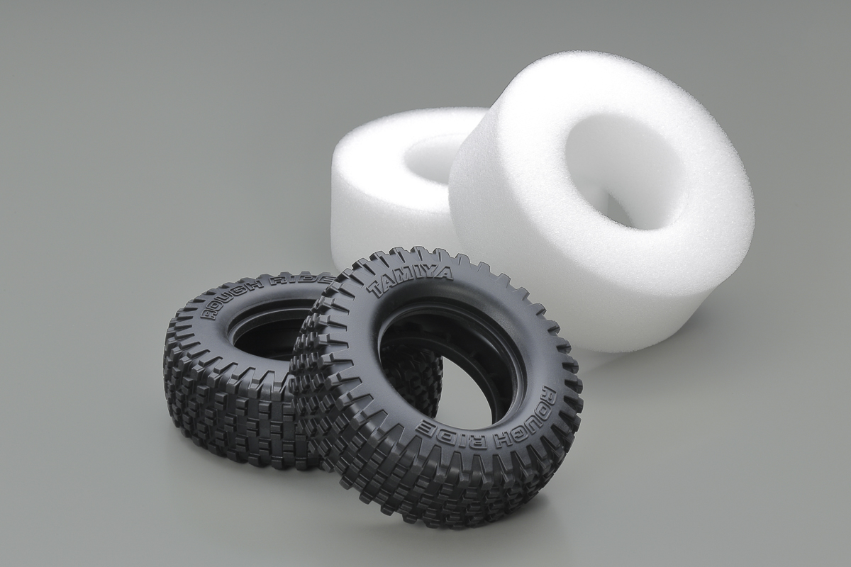 TAMIYA Block Pin ´Rough Ride´´ Tires (w/Inner Sponge 2pcs) 51717´