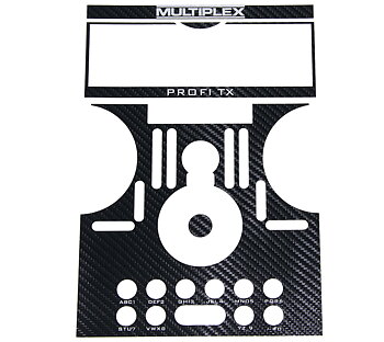 Multiplex PROFI TX Dekal Carbon Svart