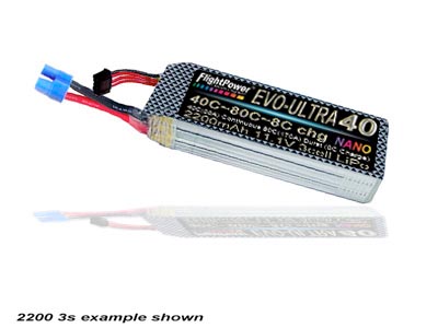 FLIGHTPOWER EVO-ULTRA 40 11.1V 3000mAh 40C 3Cell NANO