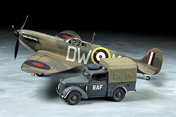 TAMIYA 1/48 Supermarine Spitfire Mk.I & Light Utility Car 25211