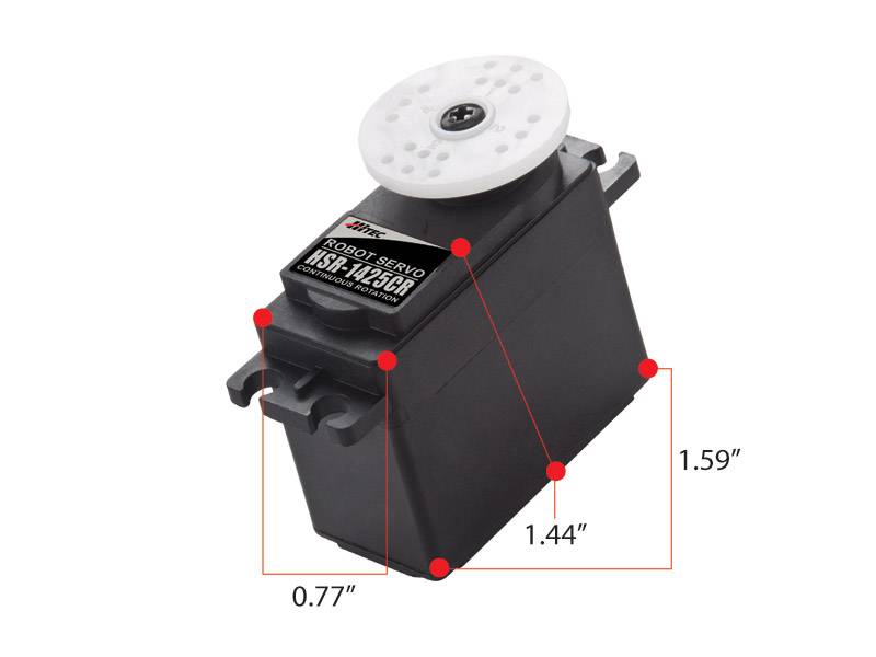 Hitec HSR-1425CR Robotservo 52rpm 3.4kg - 2