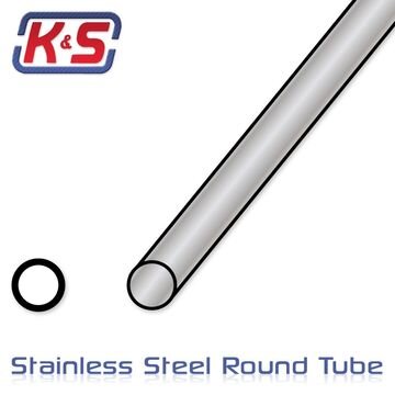 K&S Rostfri Rör 1/4" (6.4x300mm) (6)