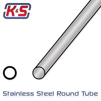 K&S Rostfri Rör 1/4" (6.4x300mm) (6)