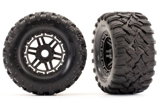 Traxxas 8972 Däck & Fälg Maxx/Svart (17mm) 2,8" TSM (2)