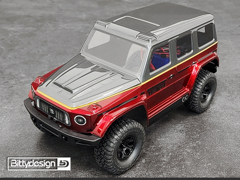 BITTYDESIGN W464 1/18 Kaross Traxxas TRX-4M (Omålad/Klippt) - 4